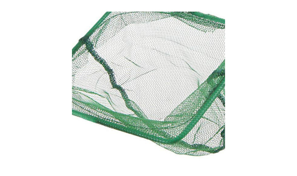 Set of 2 Long Handle Nylon Aquarium Net Fine Mesh with Plastic Handle