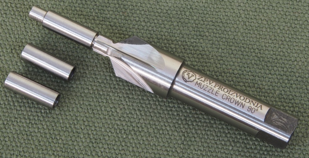 Muzzle Crowning tool, Cuts perfect 90 degree angle 22cal 223 pilots.