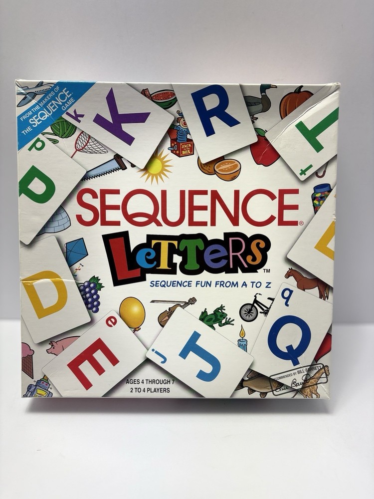 Sequence LETTERS Kids Alphabet Strategy Board Game SEE DESCRIPTION