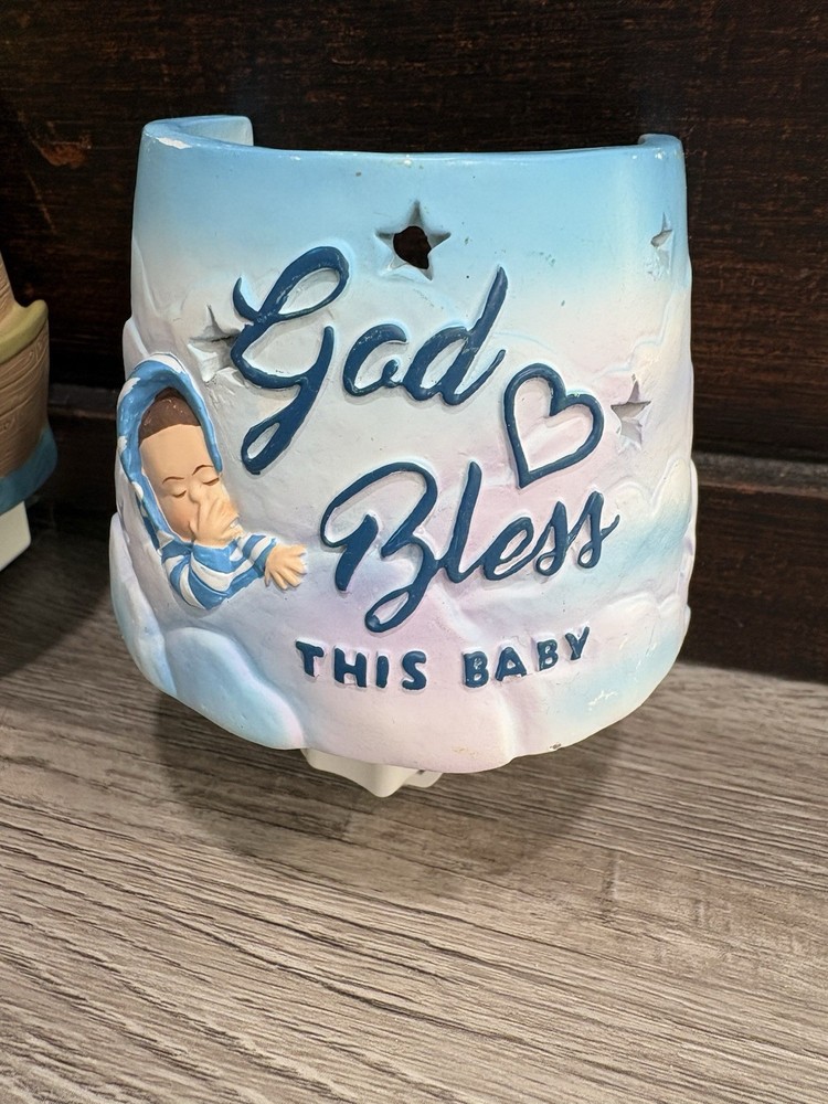 Nursery Plug In Night Lights Ceramic Set Of 3