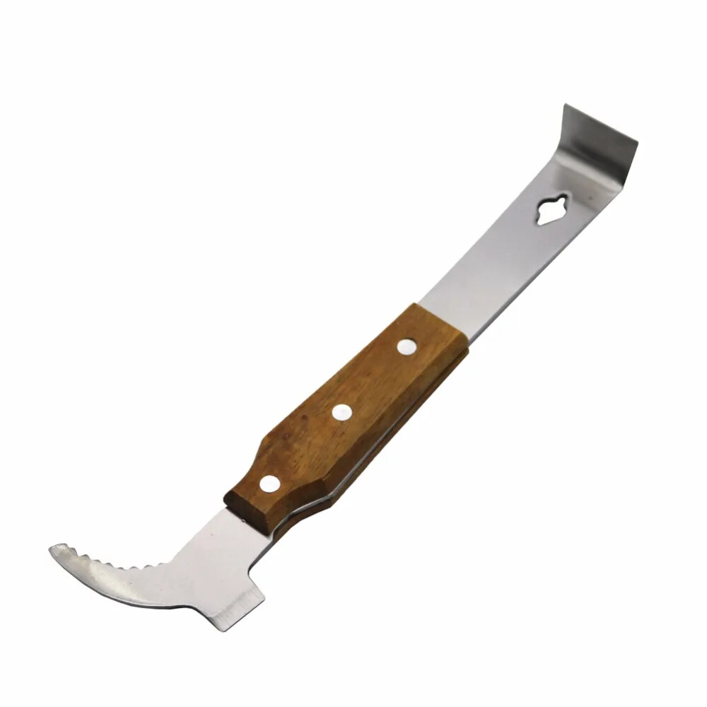 Wood Handle Honey Scraping Knife Multifunctional Scraper Beekeeper Beekeeping