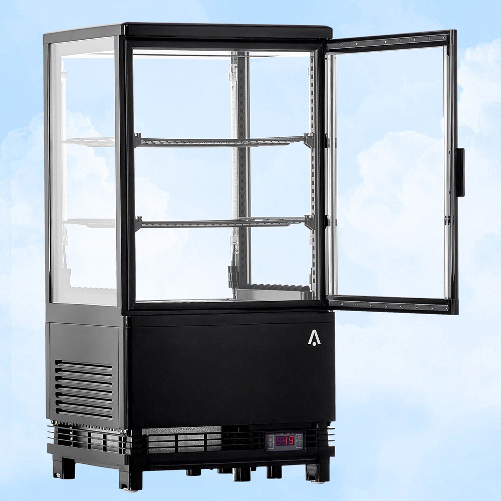 2.1 Cu.FT Commercial Refrigerator Floor Display Case with Interior LED Lighting