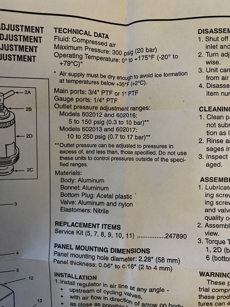 LINCOLN INDUSTRIAL HIGH CAPACITY LUBRICATOR/FILTER/REGULATOR 602012, ………..602017
