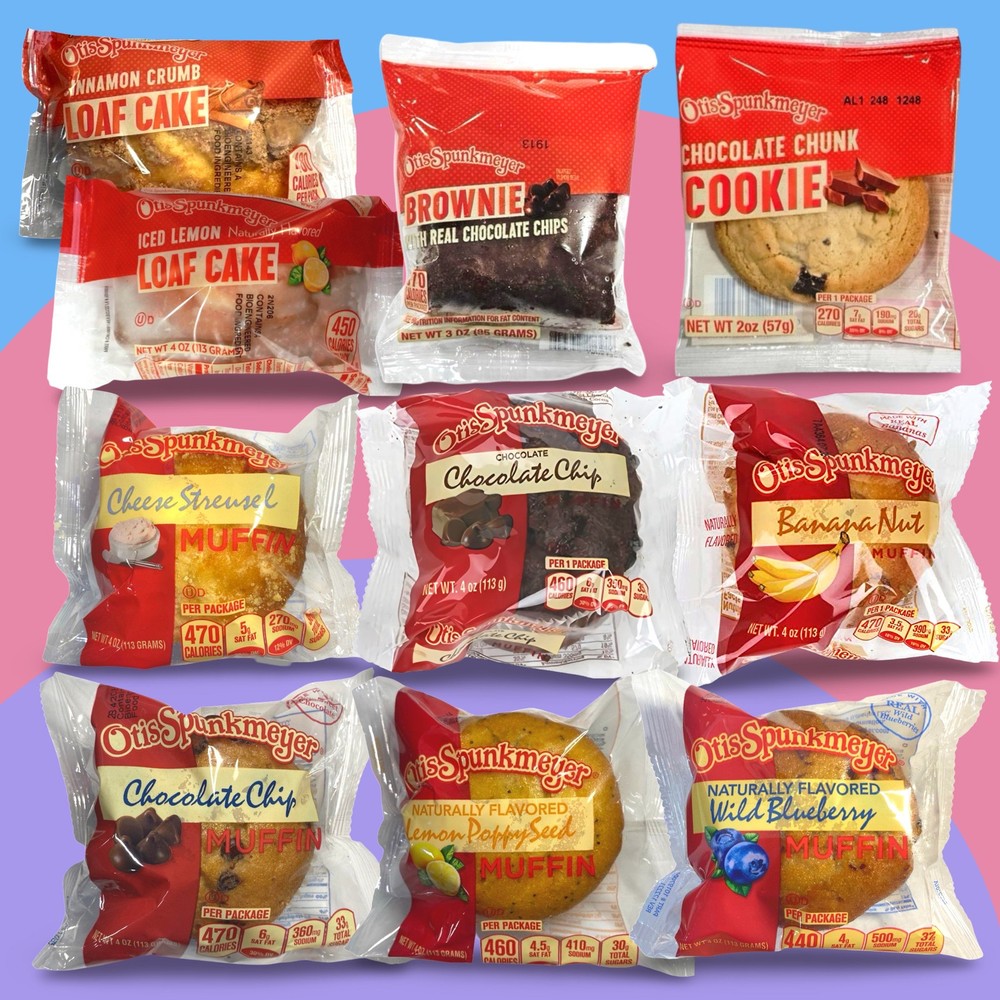 Otis Spunkmeyer Otis Spunkmeyer 10 Unique Snack Cakes Sampler Pack Includes Brow