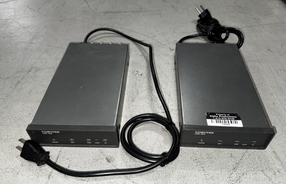 Used Videotek VDA-16