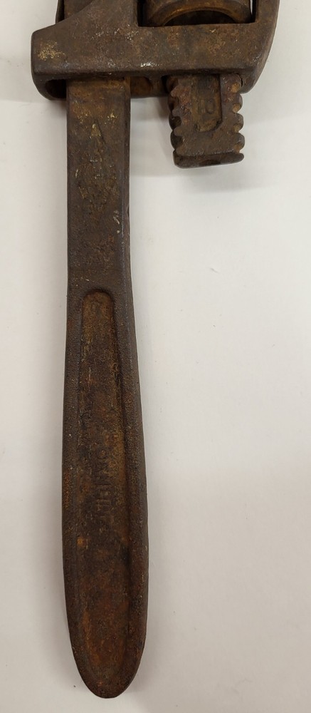 Vintage Stillson Pipe Wrench #10 Used