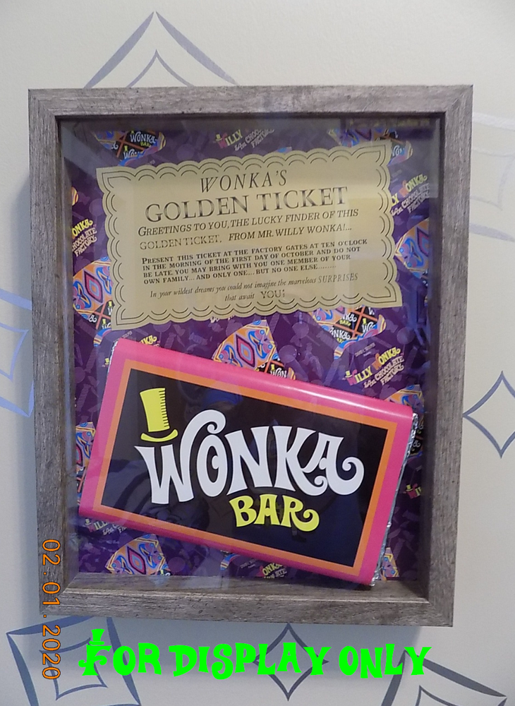 Willy Wonka Golden Replica Ticket - Screen Accurate Art Work
