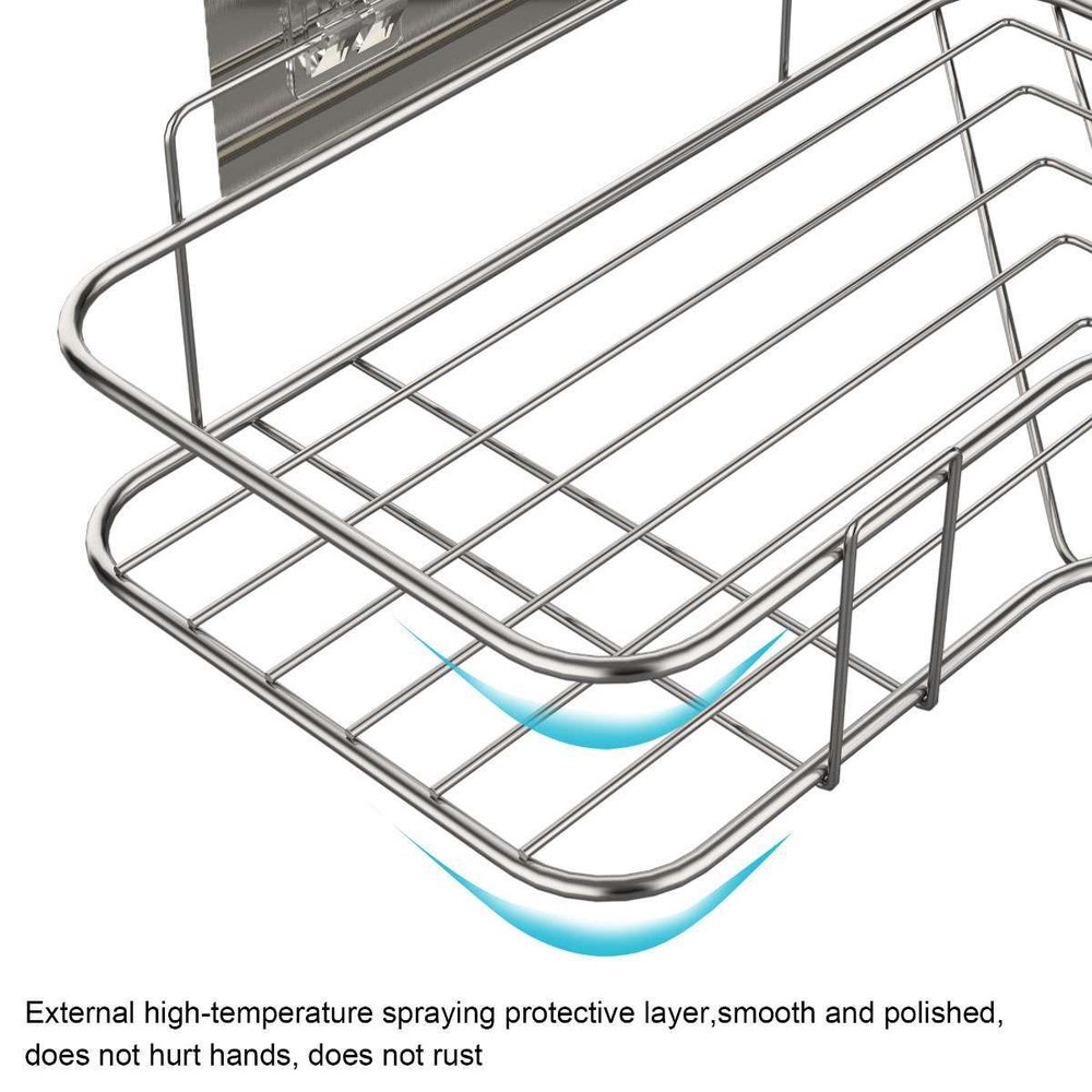 Shower Caddy Shelf Bathroom Corner Bath Storage Holder Organizer Triangular Rack