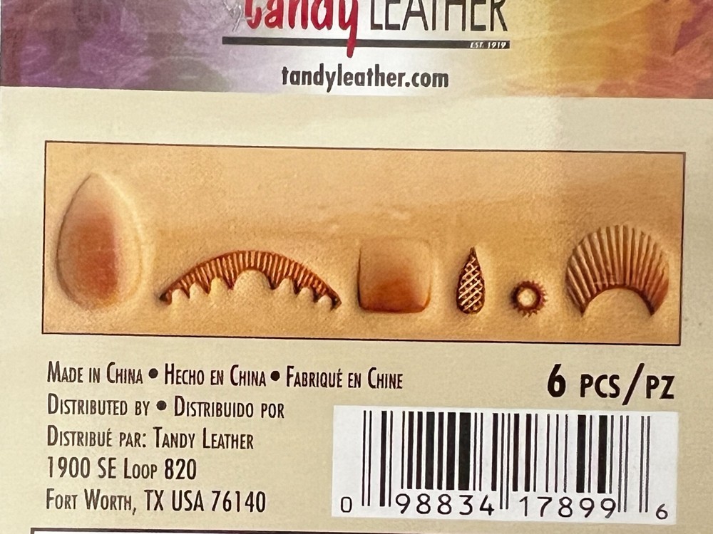 Tandy Leather 6-Piece Basic Stamping Set 8170-99