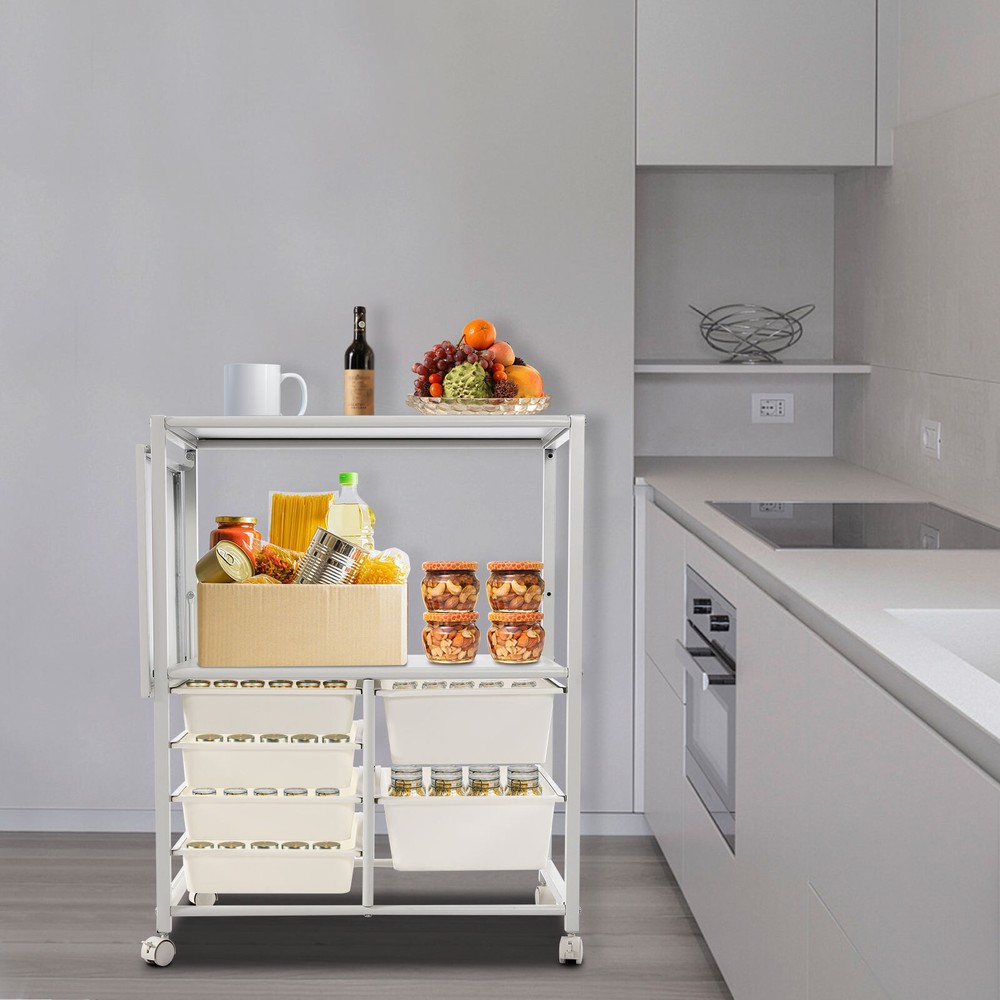 Storage Shelf, 2-Tier Organizer Shelf, Freestanding Space Saver Storage Shelf