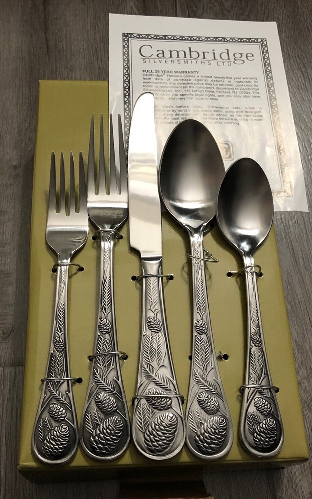 CAMBRIDGE - PINE CONE - Stainless Flatware Silverware - YOU CHOOSE CHOICE - NEW*
