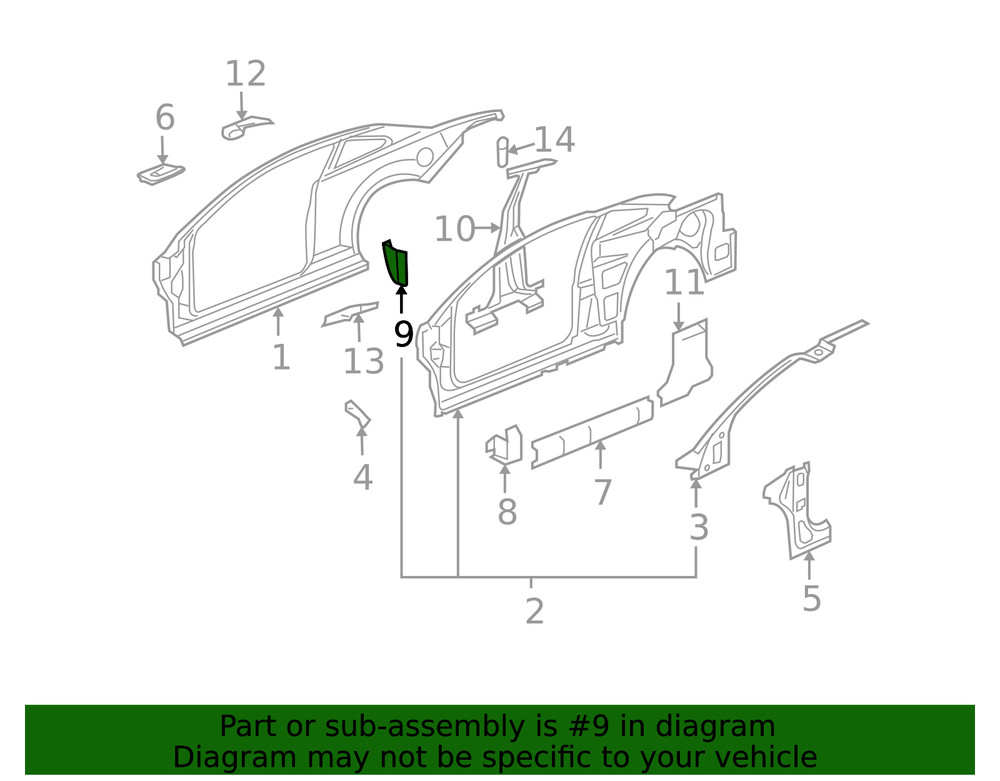 Genuine GM Filler Panel 15859335