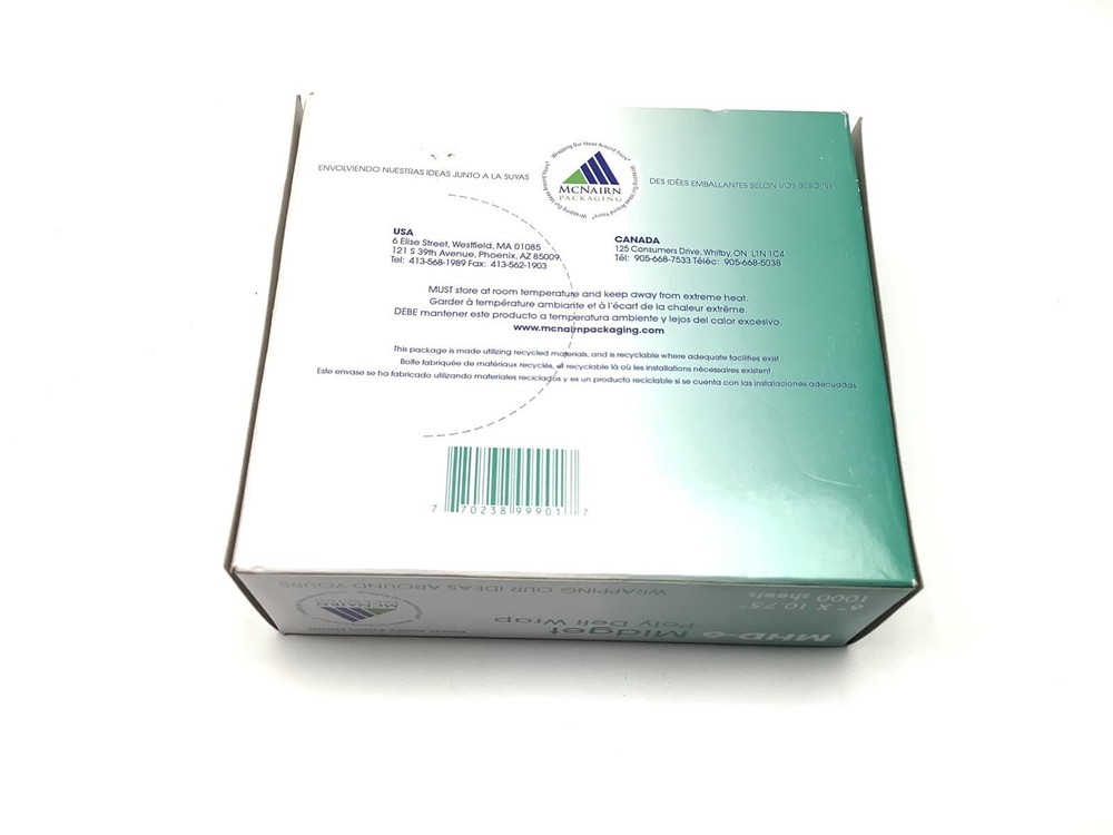 Packaging Midget Poly Deli Wrap MHD-6 6''x10.75'' 1000 sheets