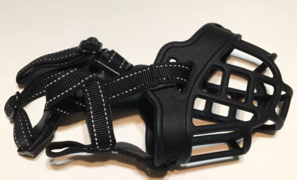 Barkless Dog Muzzle Soft Basket Silicone to Prevent Biting Chewing Barking