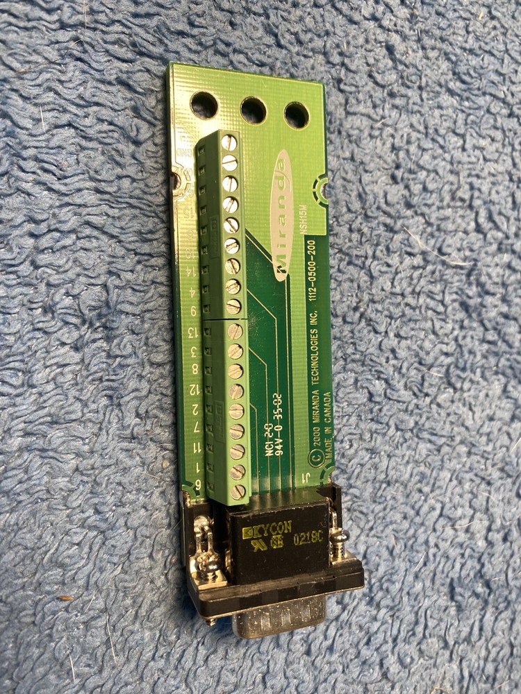 MIRANDA 0112-9600-201 INTERFACE CARD NSH15M