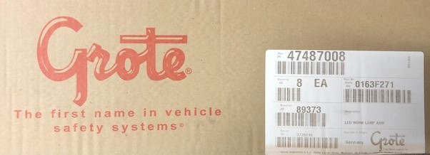 Grote 63F21 White Light Trilliant Cube LED Work Light Germany