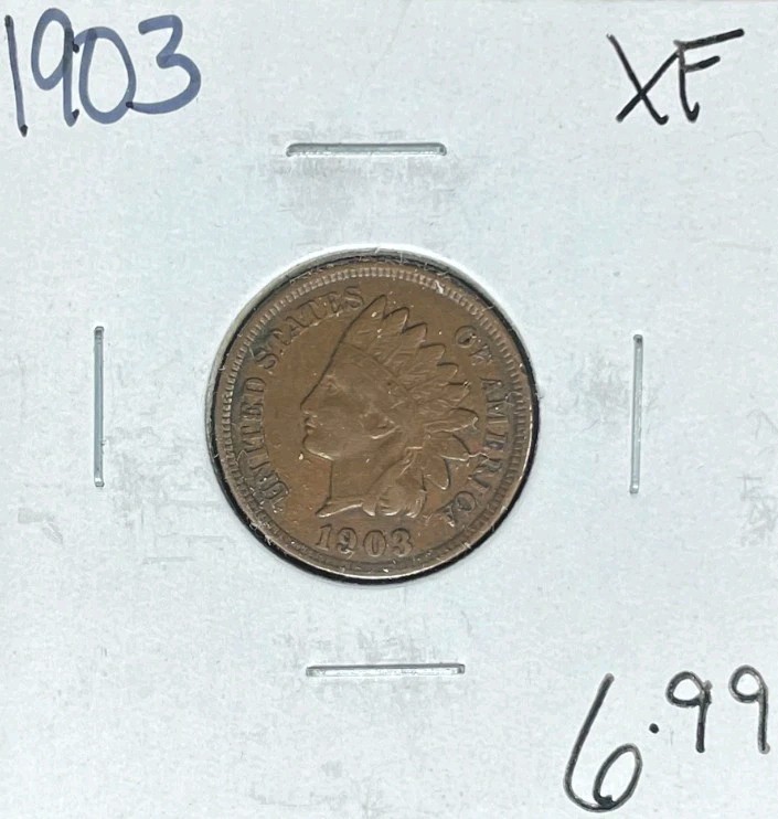 1903-P INDIAN HEAD CENT ~ XF ~NICE COIN~