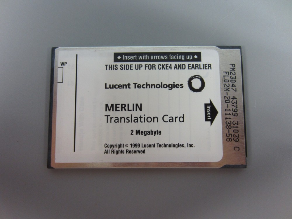 Lucent Technologies Merlin Translation Card 2 Mb (108588468)