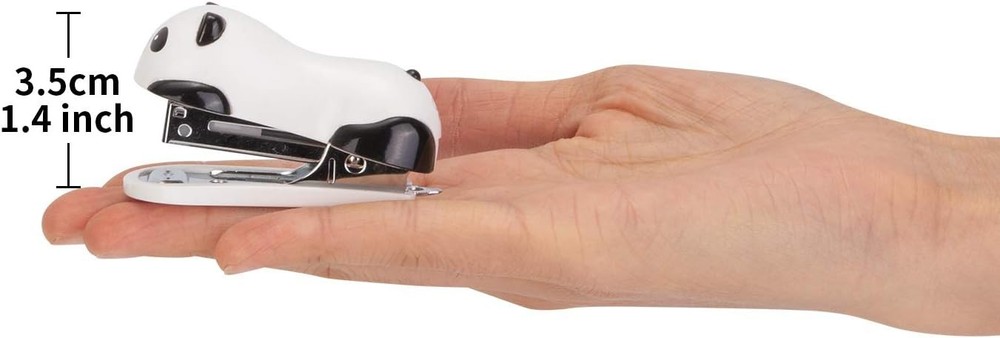 Deli Mini Cute Panda Desktop Stapler