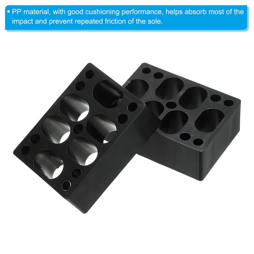 1.1" Skateboard Riser Pads, 10Pcs Riser Pads Angle Shock Pads, Black