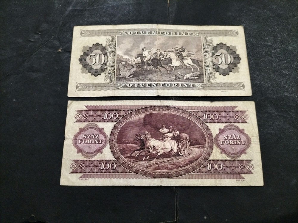 Hungary 2 Different Banknotes