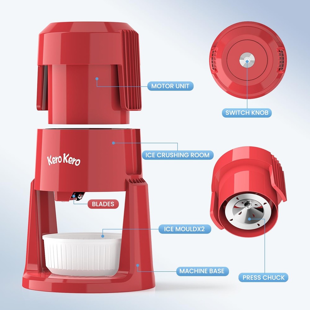 Professional Shaved Ice Machine: RX03 Electric Snow Cone Maker & ICEE Machine...