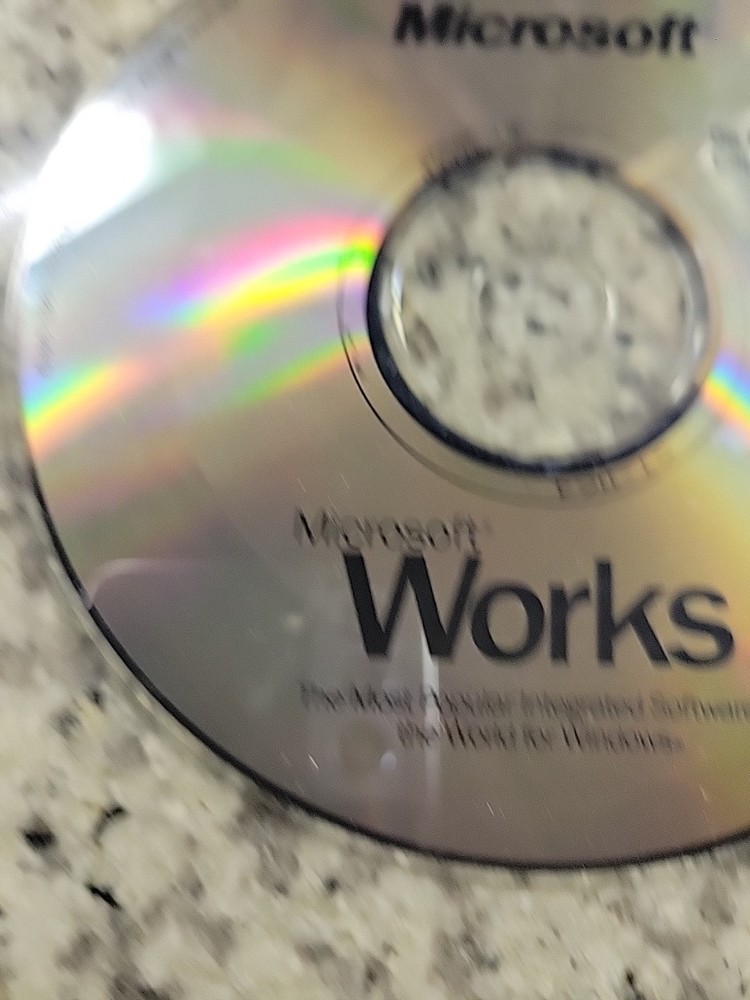 Microsoft Works Version 4.5 CD ONLY