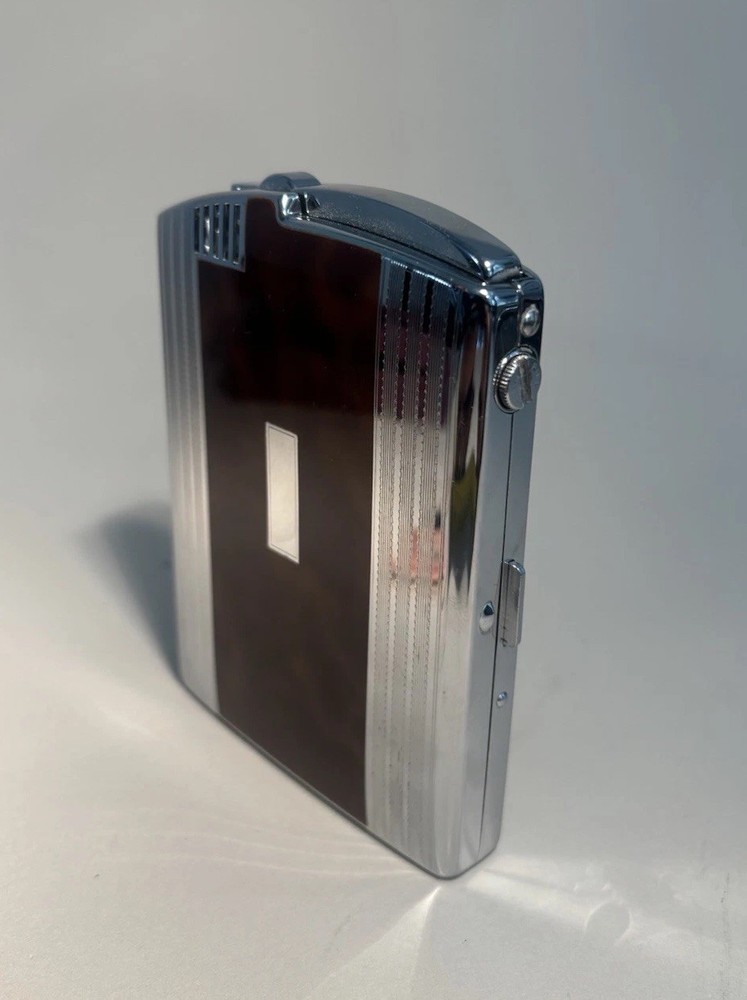 Vintage Ronson Cigarette Case Lighter Never Used Original Box, Bag,Instructions