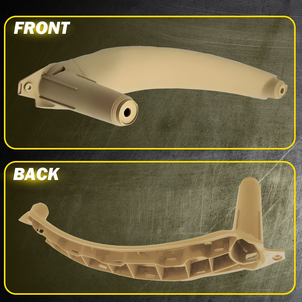 3PCS Interior Door Handle Panel Pull Cover Trim For BMW X5 X6 E70 07-13 Beige