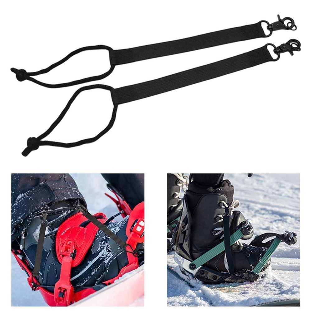 2x Snowboard Binding Straps Premium Essential Replace Professional Men Women