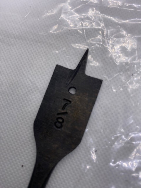 VINTAGE WOOD WORKING FLAT BIT HOLE BORER - 7 PIECES