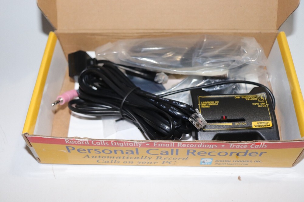 DLI Digital Loggers Personal Call Recorder for PC NOS (Open Box)