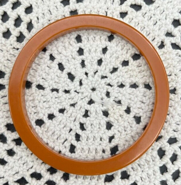 Vintage Butterscotch Bakelite Bangle Bracelet Tested 10g