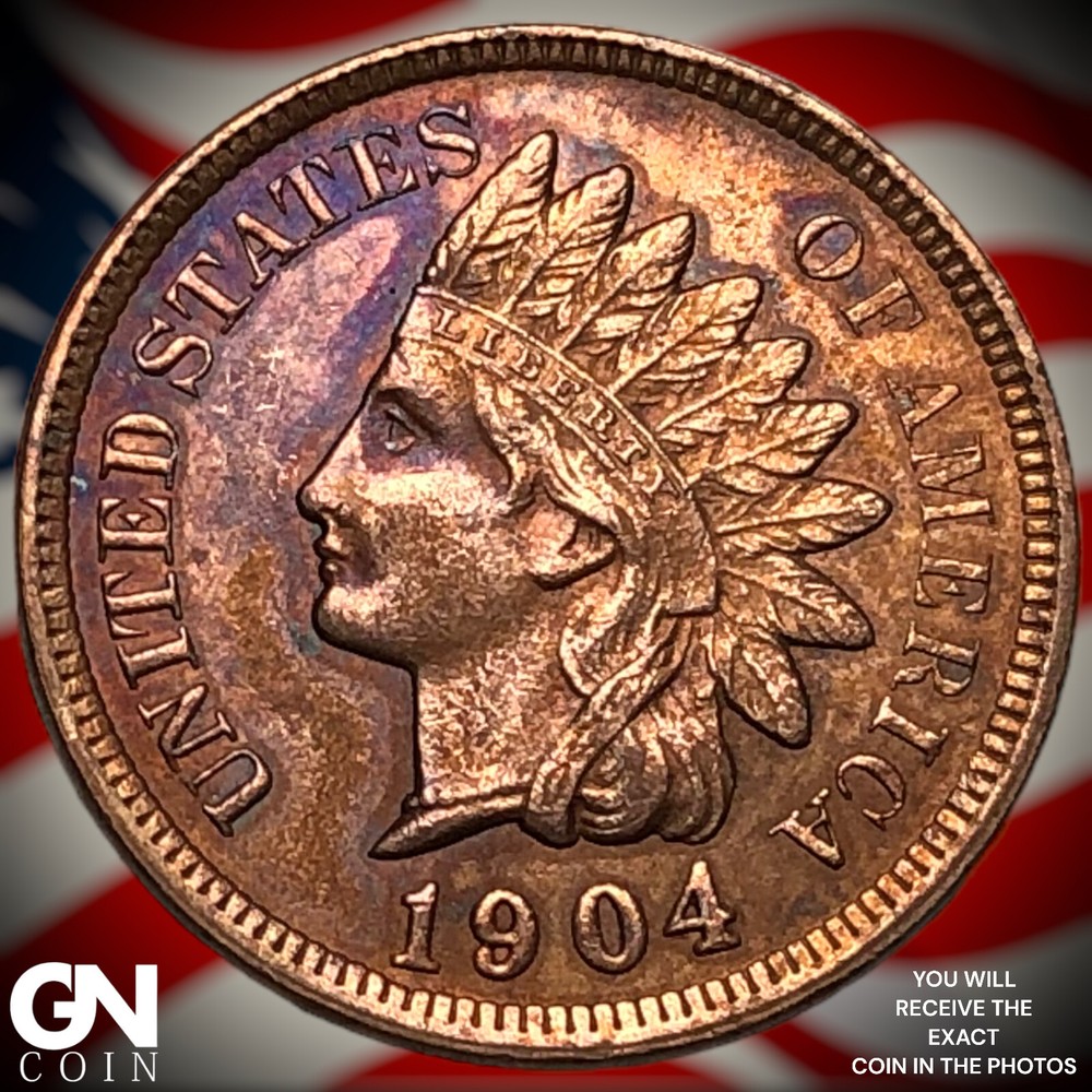 1904 Indian Head Cent Penny M8283