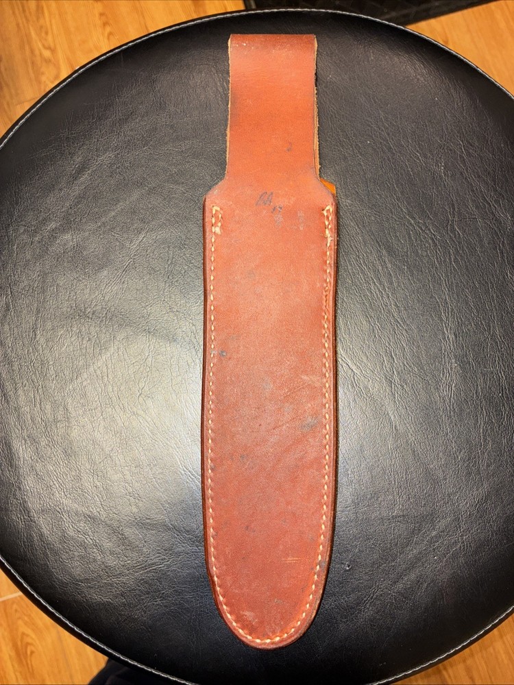 Custom Knife Leather Sheath Only KC Chiefs Royals Initials ~8” Blade