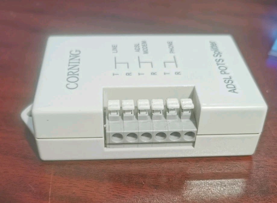 Corning DSL Filter POTS Splitter Phone Line ADSL Wall-Mount Tested And Working