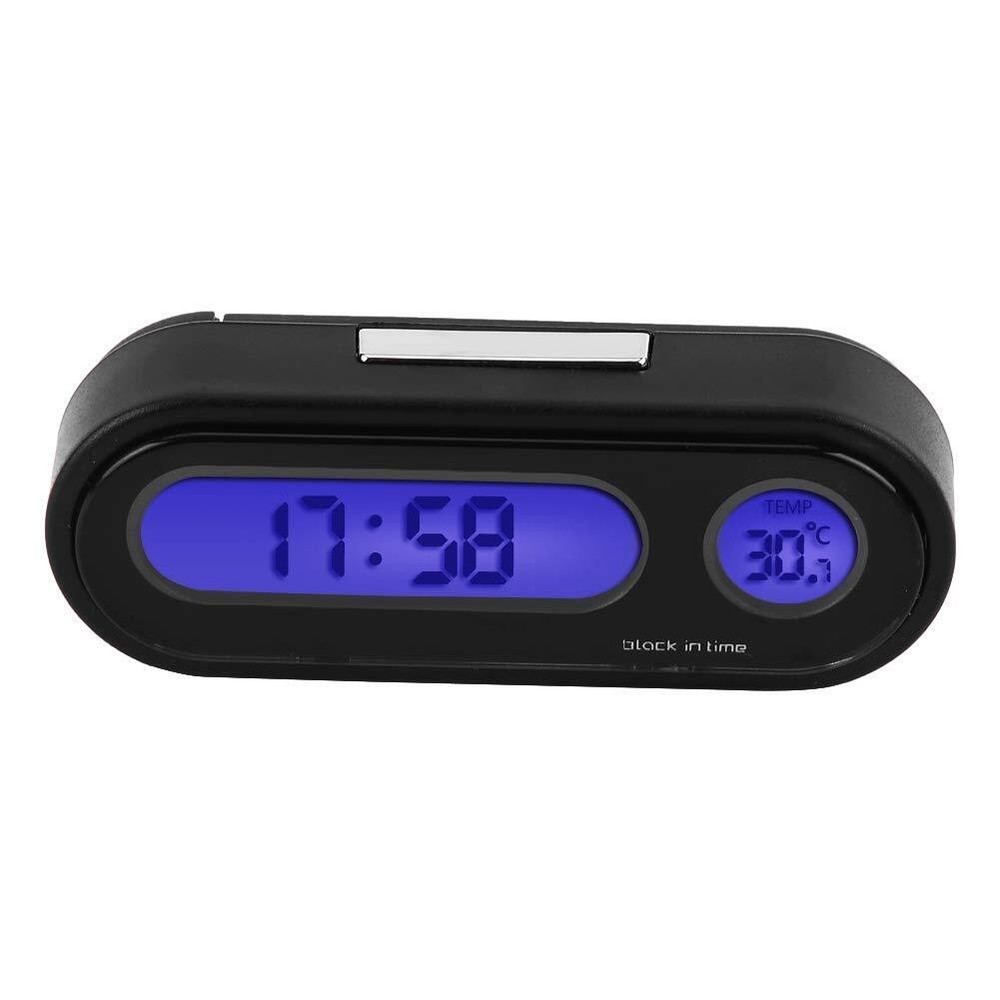Car Electronic Clock Luminous Thermometer LED Digital Display Dashboard Clock