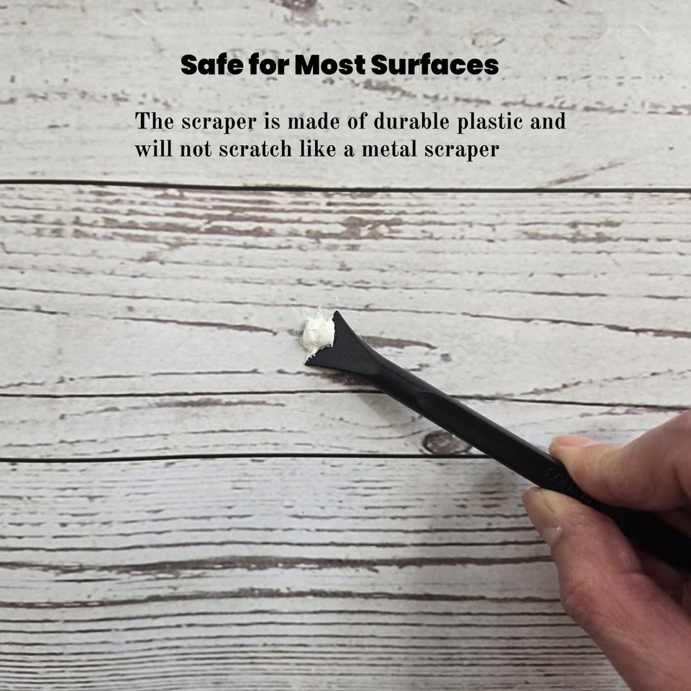 Versatile 6" Plastic Scraper Tool Set - Ideal for Removing Labels & Stains