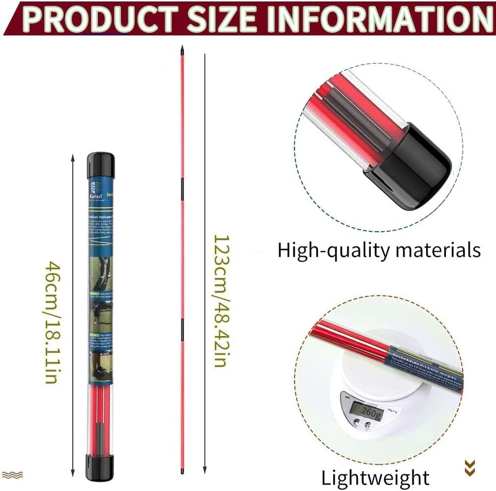 Golf Alignment Sticks 2 Sets 48inch Alignment Practice Rods Foldable Easy