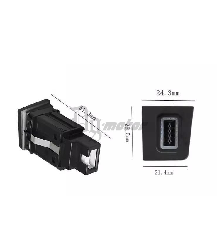 Upgrade Button USB-A QC 3.0 Fast Charging Socket Kit For Passat CC 2009-2011