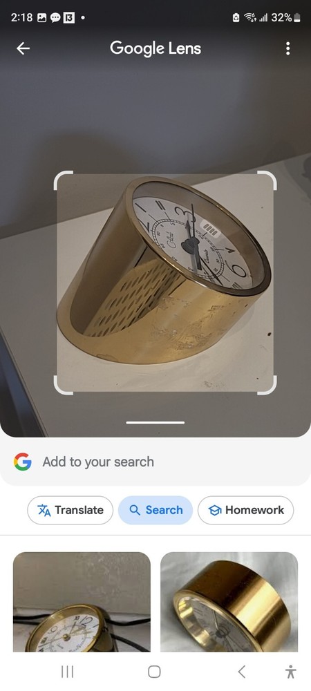 Colibri Brass Desk Clock - Y