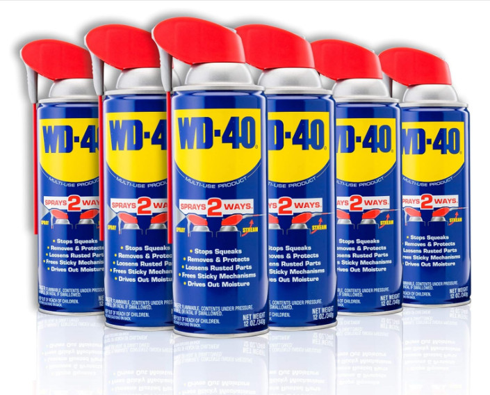 WD-40 Multi-Use Spray – Original Formula, Smart Straw, 12oz (6-Pack)