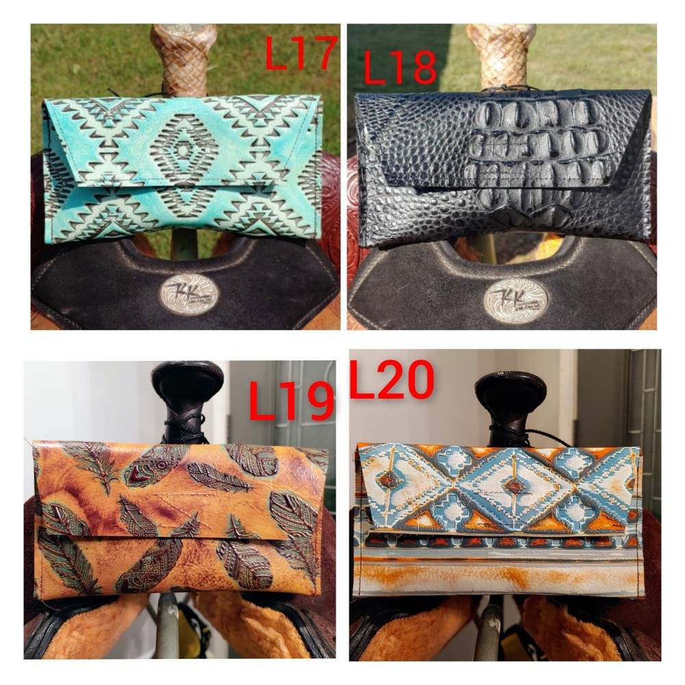 Leather Saddle Cell Phone Holder Saddle Sack**READ DESCRIPTION**