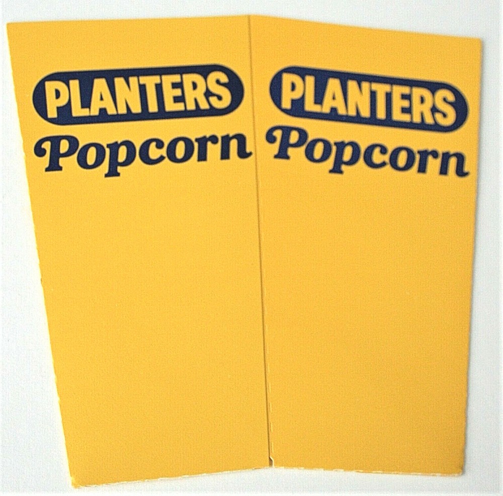 Rare 1980s Planters Popcorn Flat Box NOS Unused Mint