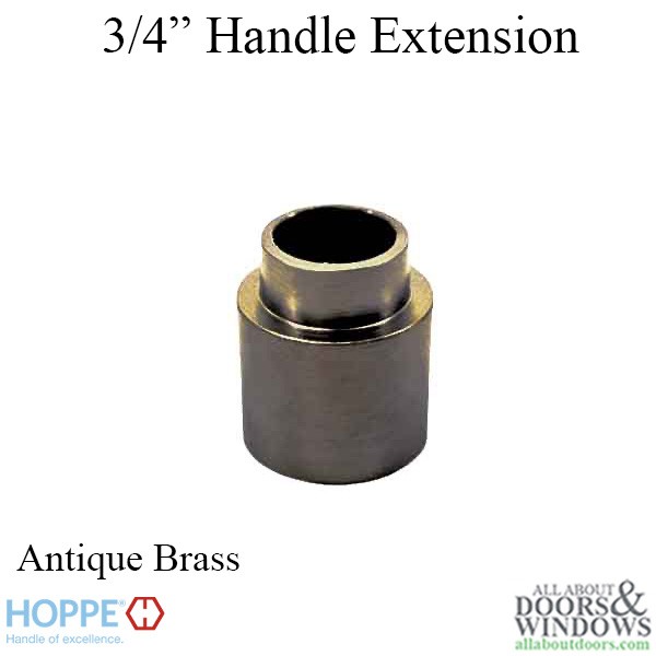 Hoppe 3/4" (20mm) Handle Extension Antique Brass Active/Inactive