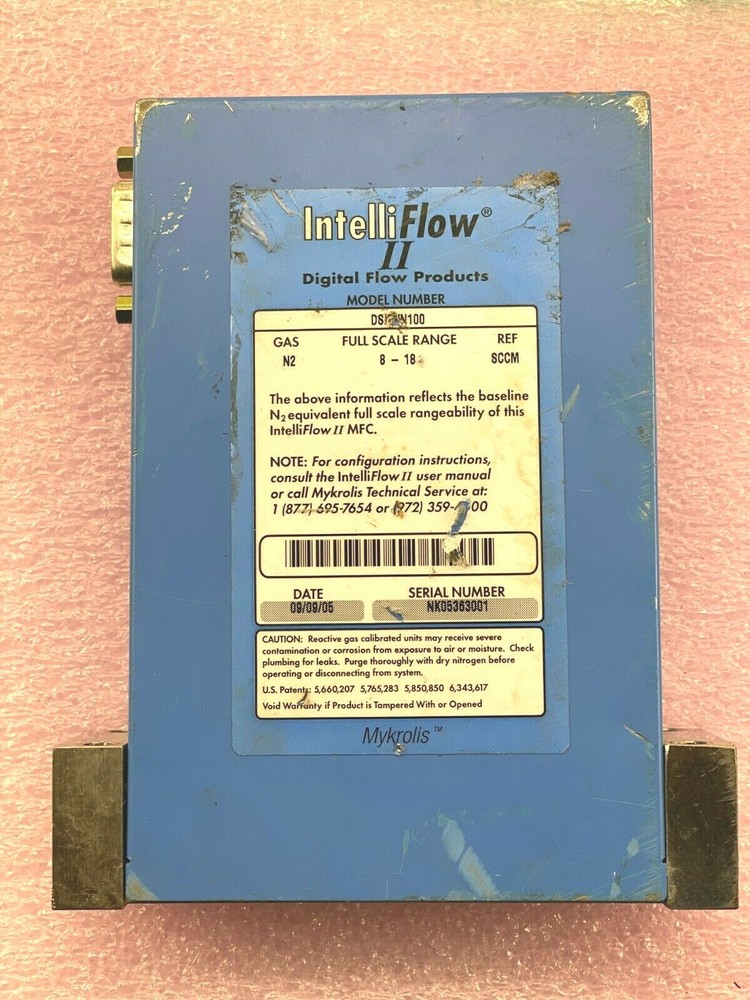 Mykrolis IntelliFlow II Digital Flow Controller Gas N2 10 SCCM