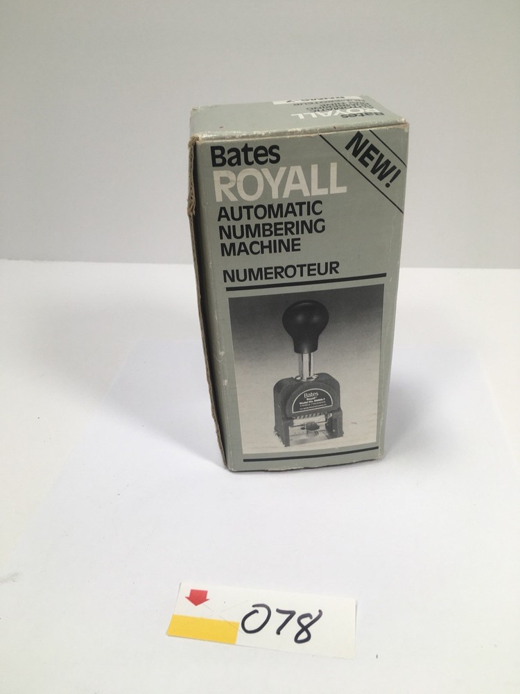Vintage Bates Royal Automatic Numbering Machine - RNM6-7 WORKING