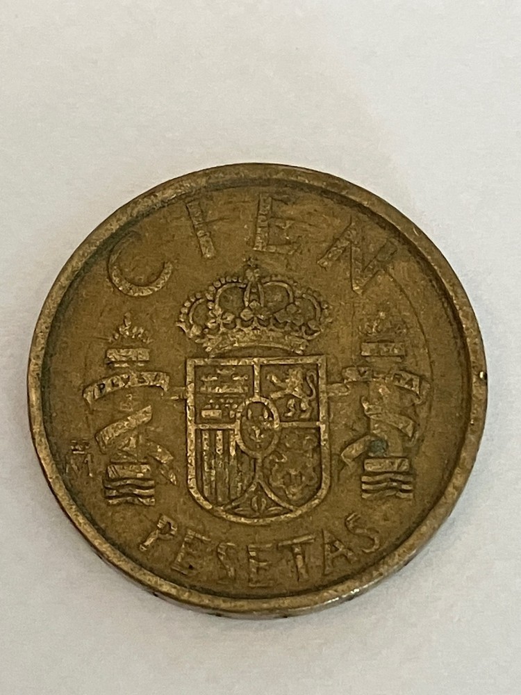 1989 Spain 100 Pesetas Coin