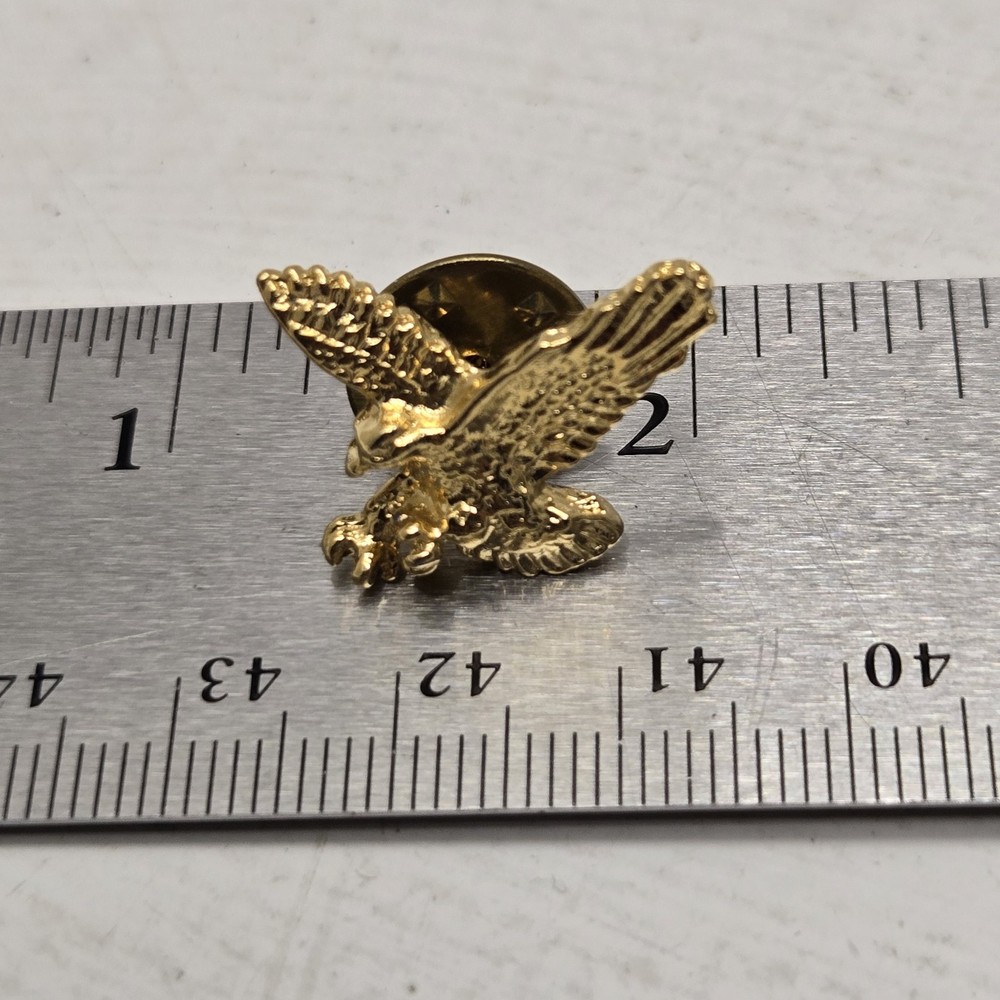 Eagle Landing (Gold Toned) Lapel Pin