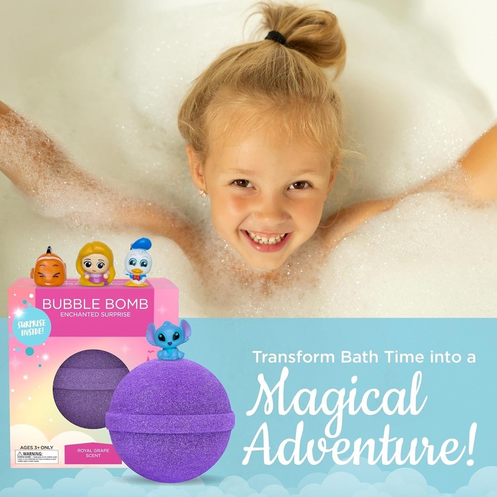 Gift-Ready Enchanted Bath Bombs for Kids - Delightful, Mess-Free Bath Time